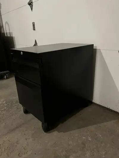 Teknion Two-Drawer Mobile Pedestal Cabinet The Pedestal Cabinets are a great storage option where sp...