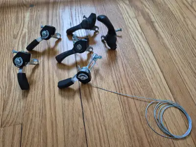 Left 3 speed bicycle shifters, View more