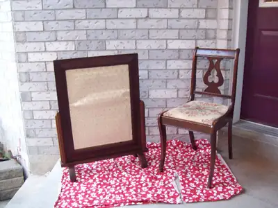 ANTIQUE FIREPLACE SCREEN 1 - ANTIQUE FIREPLACE SCREEN - Same screen just in various pictures Total h...