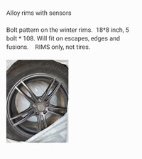 Winter tires with Alloy rims with sensors