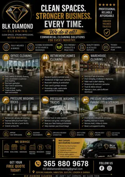 Blk Diamond , takes the rough and dusts it off so your space can shine bright Our Services Commercia...