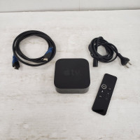 Apple A1842 TV Box with Remote Power Cord and HDMI Cord