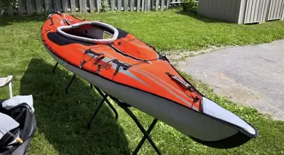 ADVANCED ELEMENTS AdvancedFrame™ Kayak. Excellent condition. Comes with paddle, hand pump, foot pump...