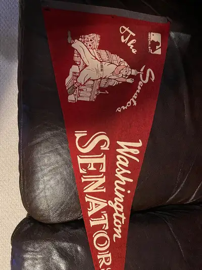 Hi there. I have a 1969 Washington Senators baseball pennant for sale. The Senators team folded in t...