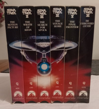 VHS Star Trek movies, All 6 that makes up the Enterprise picture
