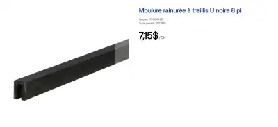 25 x Moulures rainurées en PVC en forme de « U », View more