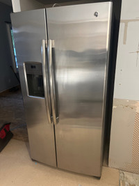 GE stainless steel fridge