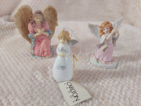 Set of 3 Angel Ornaments: Guardian Angel/Hope Bell/Pink Angel!