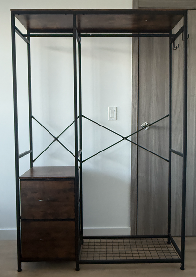 Clothes Rack with 2 Drawers, Shelves & Shoe Rack, View more