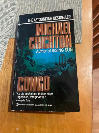 Congo by Michael Crichton - Science Fiction Novel, View more