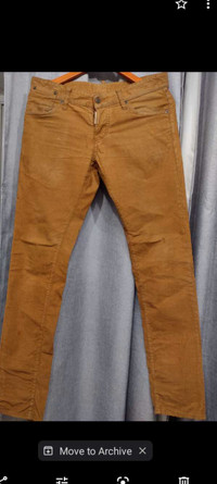 Dsqurs2 100% authentic corduroy jeans for men size 30w32 