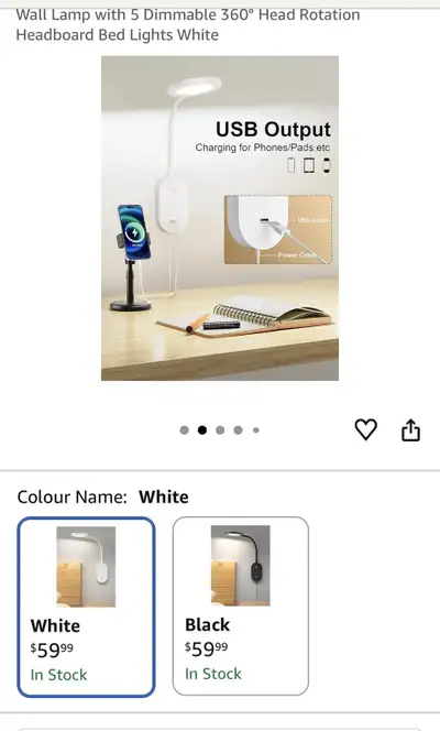 LED wall mounted reading lights, View more