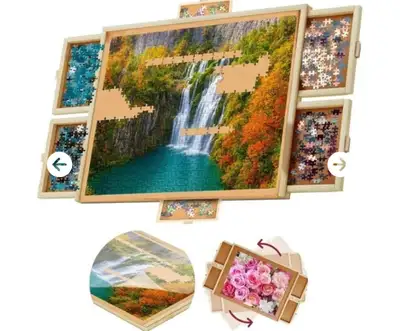 BEYOND INNOVENTIONS 1500-PIECE PUZZLE TABLE Brand new in sealed box