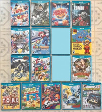 Wii U Games/Items_Smash Bros, Mario Maker, Mario Kart, Splatoon