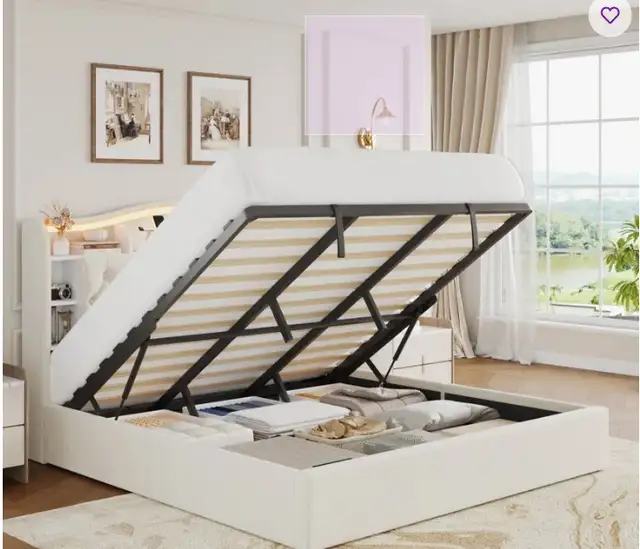 Lit King sans matelas neuf dans la boite. in Beds & Mattresses in Longueuil / South Shore - Image 4