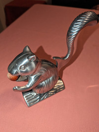 Vintage Cast Aluminum Squirrel Nutcracker
