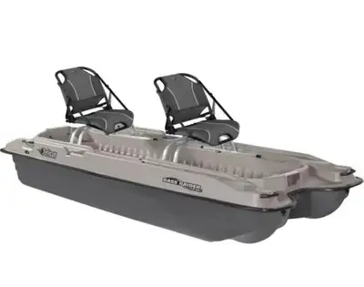 Bass Raider NXT Small Pontoon Boat used once, with 2 swivel 360 seats $1250.00