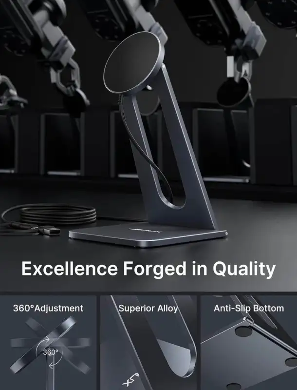 SN0303 MagSafe Magnetic Wireless Tablet/Phone Charger Stand in General Electronics in City of Toronto - Image 5