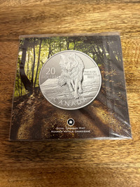Canada $20 for $20 Fine Silver Coin - Wolf (2013)