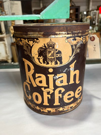 Rare Rajah coffee tin from Calgary Alberta 