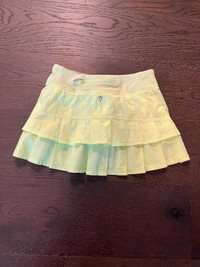 Ivivva by Lululemon kids tennis skirt sz 12 new retail $89