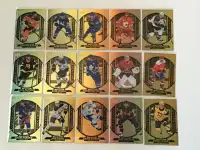 Cartes de hockey Tim Horton 2020-21 Set Gold Etching (15 Cartes)