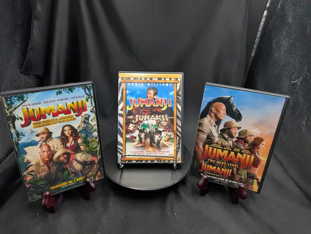 Jumanji 3 Movie Collection DVD Robin Williams Dwayne Johnson