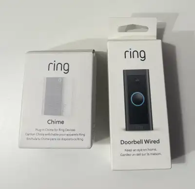 RING DOORBELL VIDEO CAMERA/CHIME KIT, View more