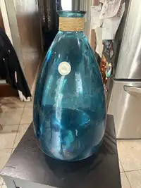57 cm large  turquoise vase 