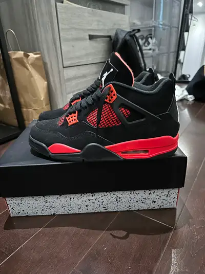 Red thunder jordan 4, View more