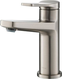 Kraus Indy Bathroom Sink Faucet Stainless Steel - NEW