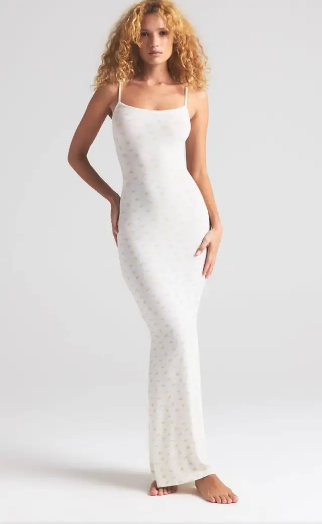 SKIMS-Soft MAXI / Long Slip Dress (Size: S)63234703236353122