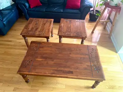 Wooden Coffee Table Set, View more