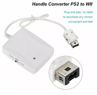 Game Controller Converter Adapter Cable For PS/PS2 To WII Port -