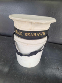 WWII WORLD WAR CANADIAN SAILOR HAT CAP HMS SEAHAWK
