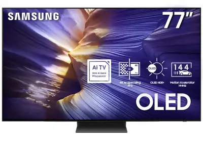MEGA CLEARANCE SALE ON SAMSUNG 77" 4K SMART OLED TV (QN77S90F), View more