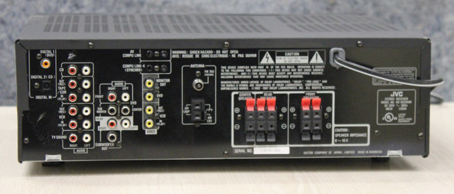 500 watt JVC RX 6020V Receiver in Stereo Systems & Home Theatre in St. Catharines - Image 3