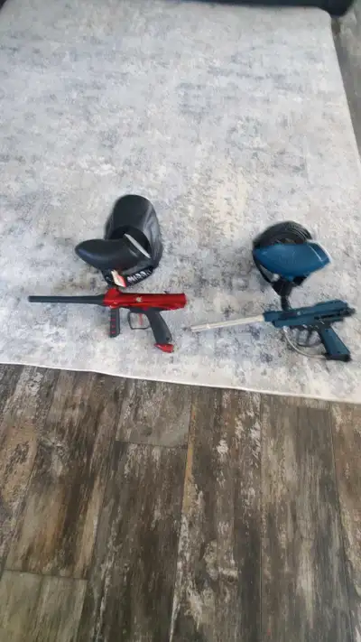 Paint ball throwers and gear, View more