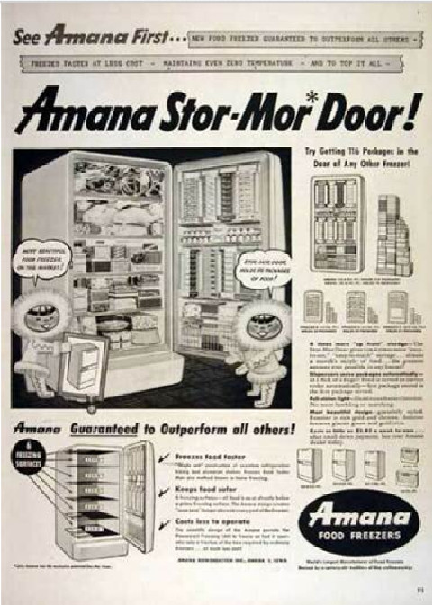 Amana Stor-Mor Freezer standing unit with 5 shelves dans Congélateurs  à Laurentides - Image 3