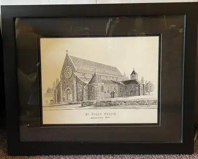 Print new frame St. John’s Church Gananoque