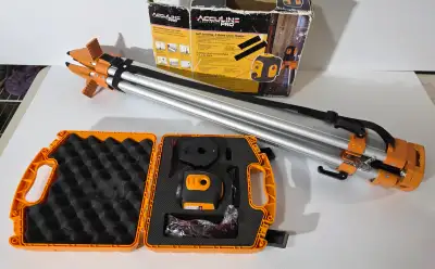 Johnson Acculine Pro laser level and tripod, View more