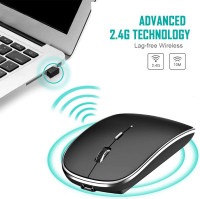 LEOLEE wireless mouse (rechargeable) 3D optical mouse