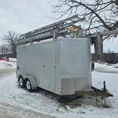 Selling trailer and possibly equipment siding equipment. Full set up for a siding company. Pumpjacks...