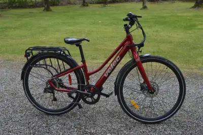 Vélo Électrique VELEC CITI 350, modèle 2022. barre basse, couleur rouge, taille small, pour cycliste...
