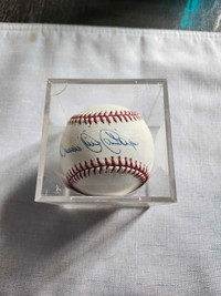 Dennis Oil Can Boyd autograph Baseball & Autograph Ticket. 