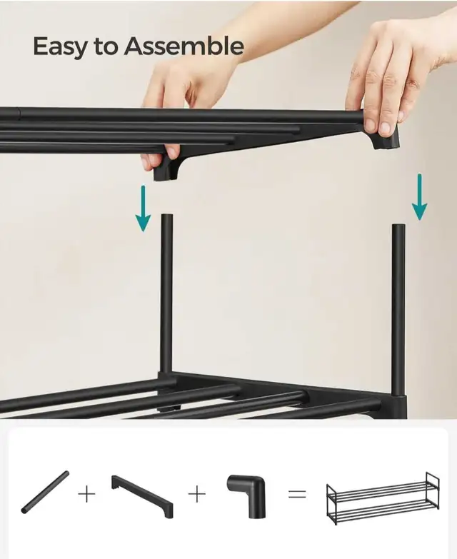 SONGMICS Shoe Rack, 3-Tier Shoe  in Storage & Organization in Mississauga / Peel Region - Image 7
