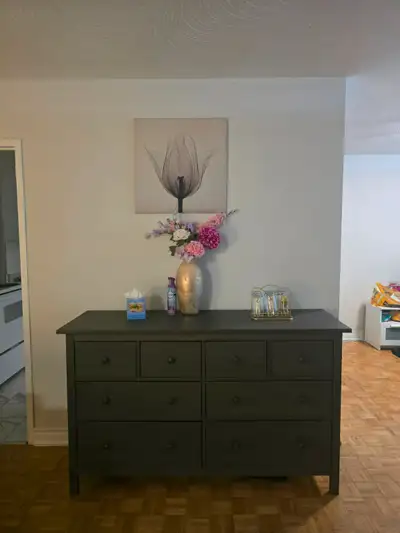 Dark Gray 8-Drawer Dresser / Sideboard – Great Condition, View more