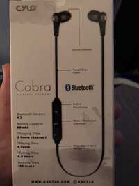 CYLO COBRA BLUETOOTH HEADPHONES - NEW IN BOX