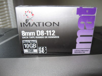 Imation 8mm D8-112 Data tape-new/sealed + more-$5 lot