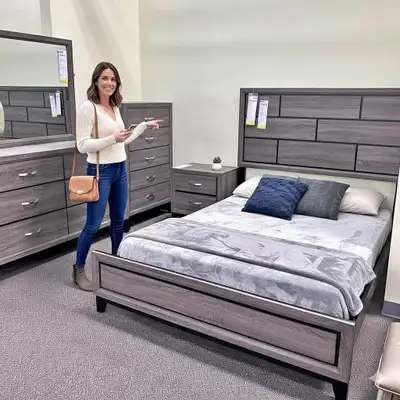 Solid Wood 8-Piece Bedroom Set – Brand New | Full Room Package, View more